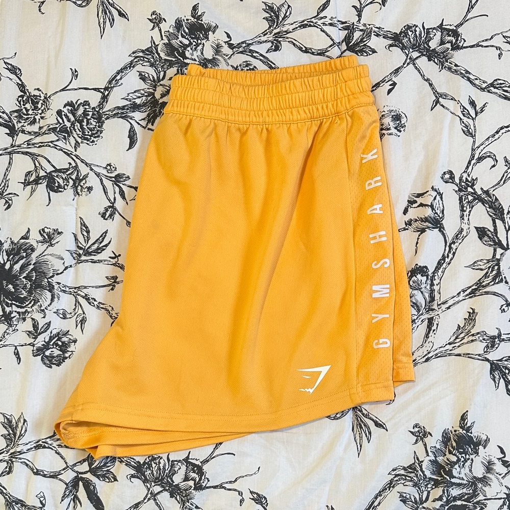 Gymshark Yellow-Orange Performance Shorts